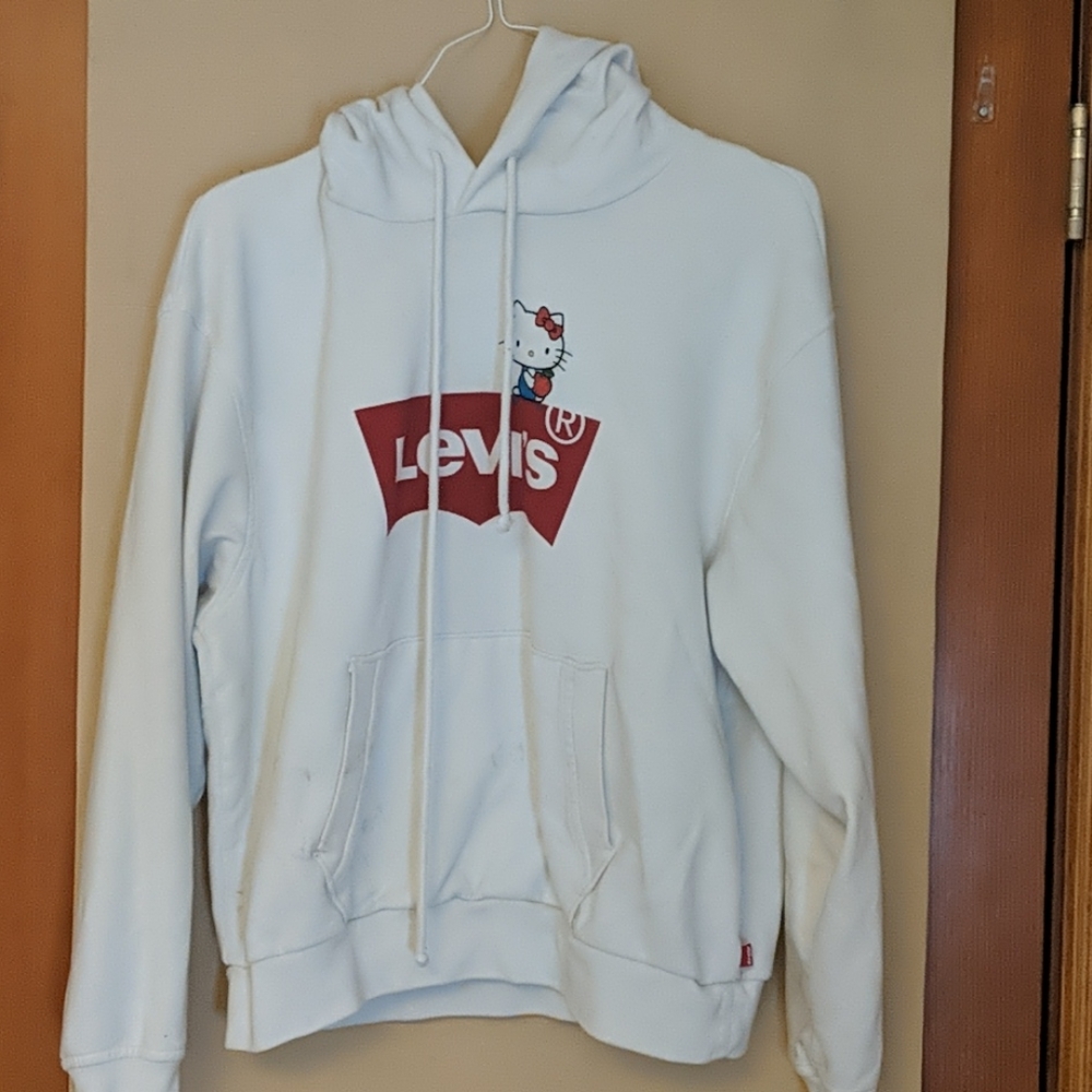 Levis Hello Kitty Rare White Hoodie Size XS